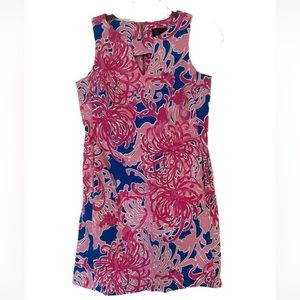 Just Taylor Pink Blue Floral Sheath Dress